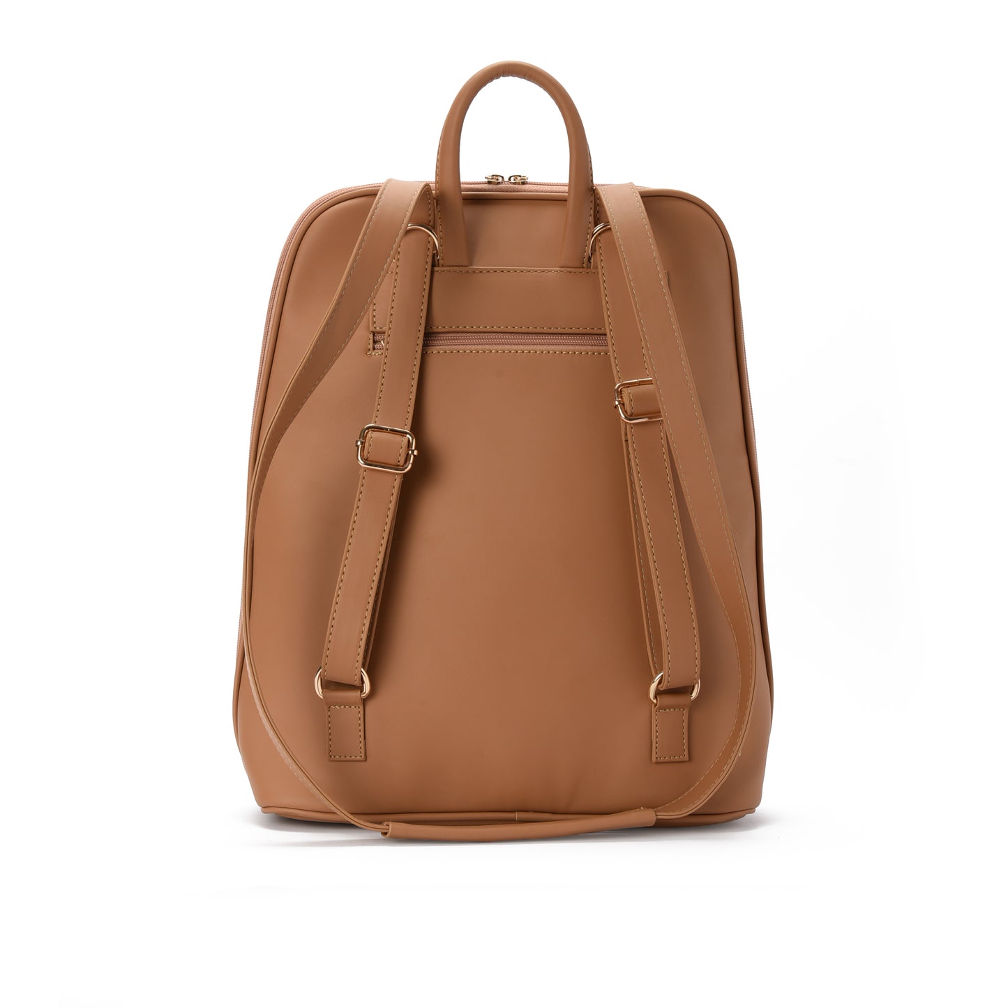 Laptop Cafe with Rust embroideries fabric Backpack/Cross