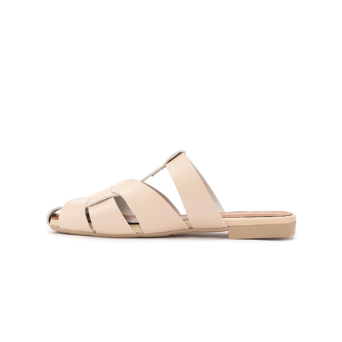 Beige Mira Mule