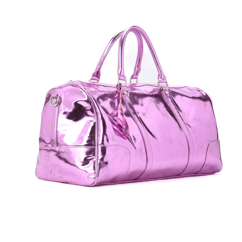 Duffle Bag Metallic Pink pavoegypt