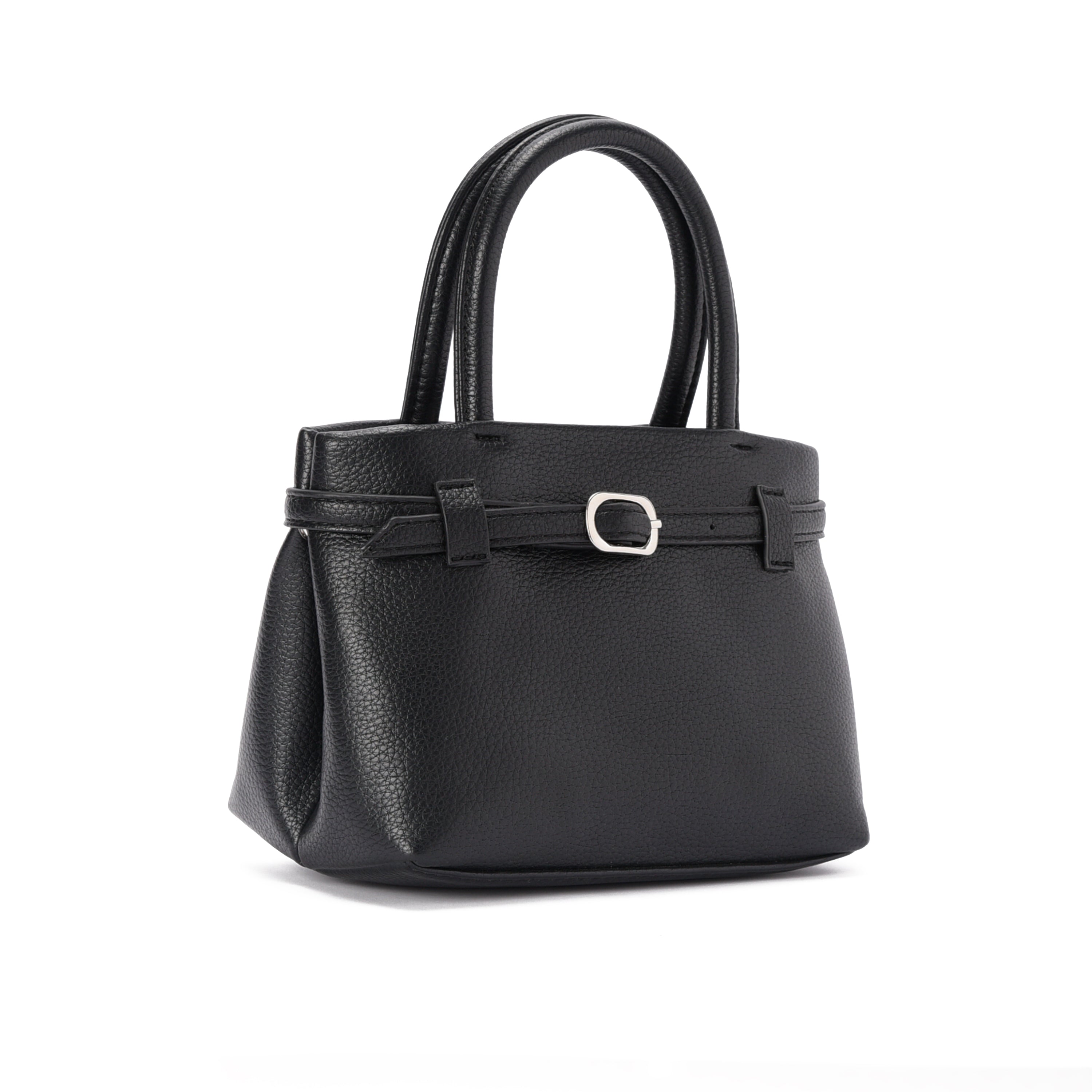 Black leather Mila Handbag