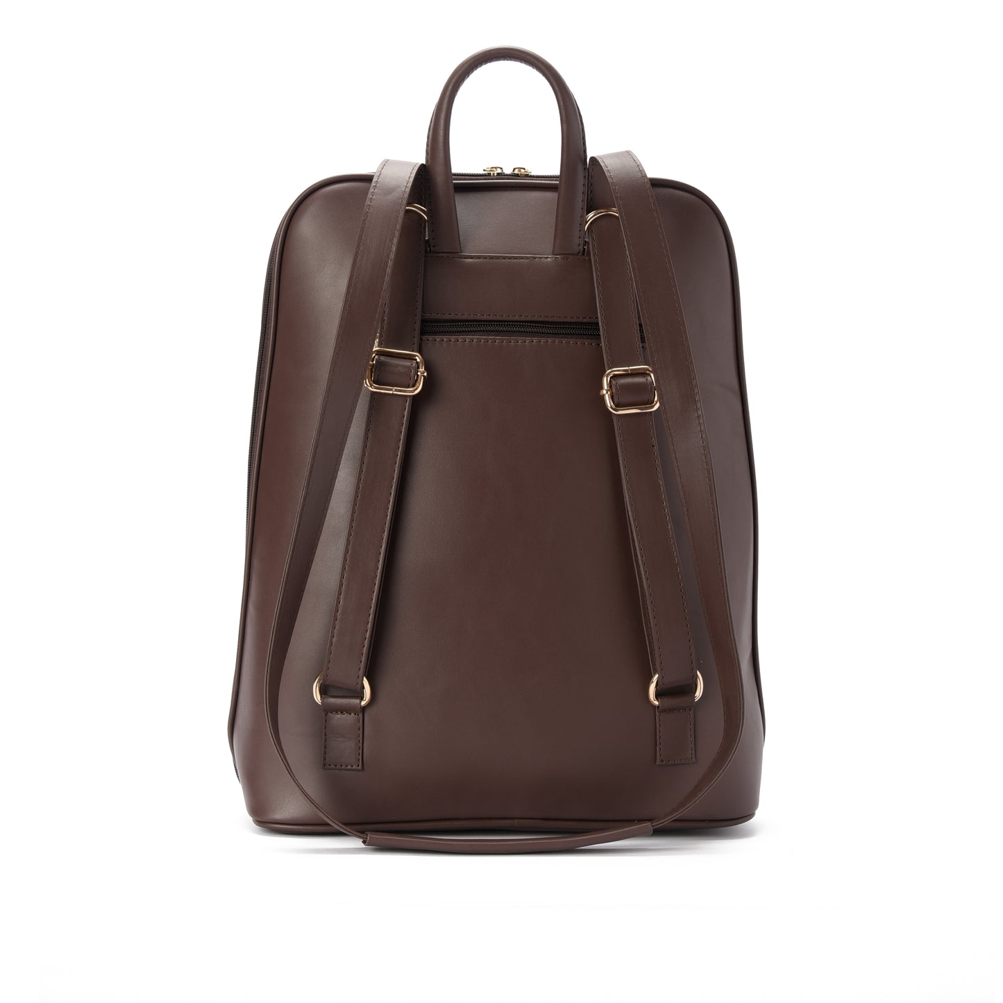 Laptop Brown with Wood embroideries fabric Backpack/Cross