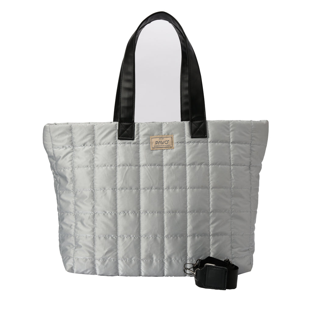 Large Grey Tote Bag Handbag