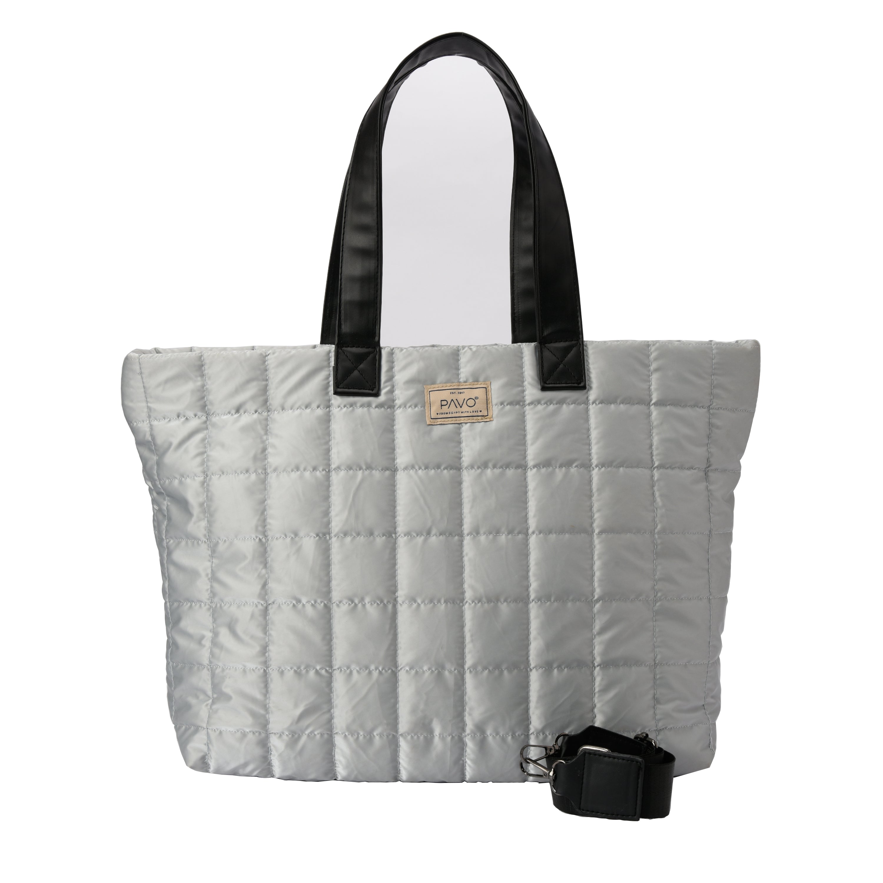 Large Grey Tote Bag Handbag