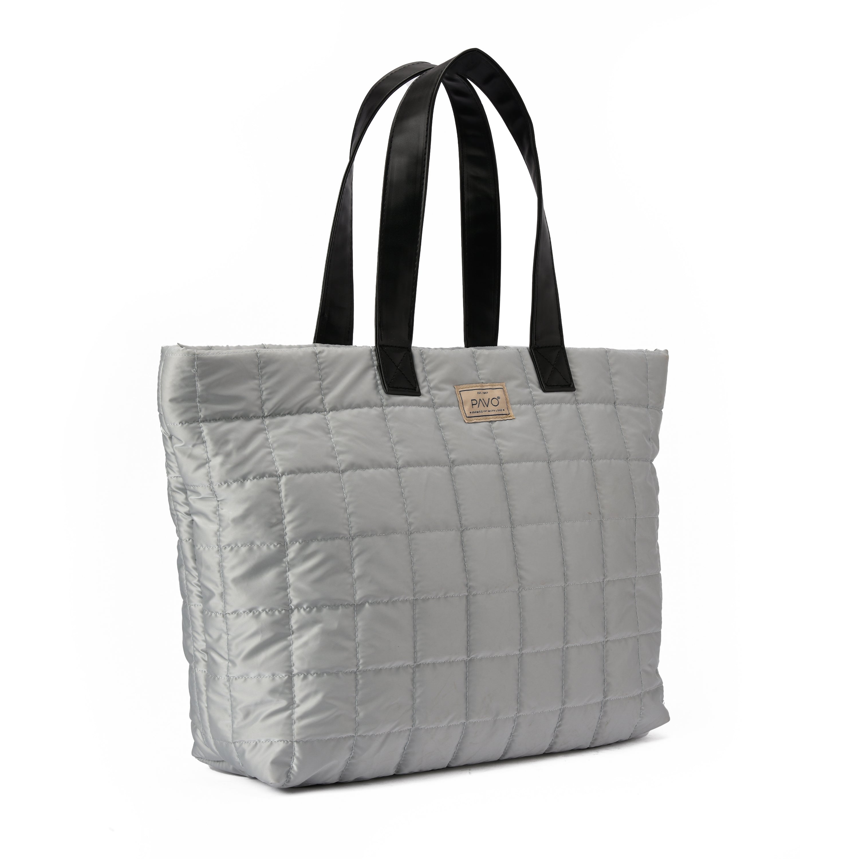 Large Grey Tote Bag Handbag