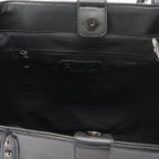 Black leather Stud Handbag