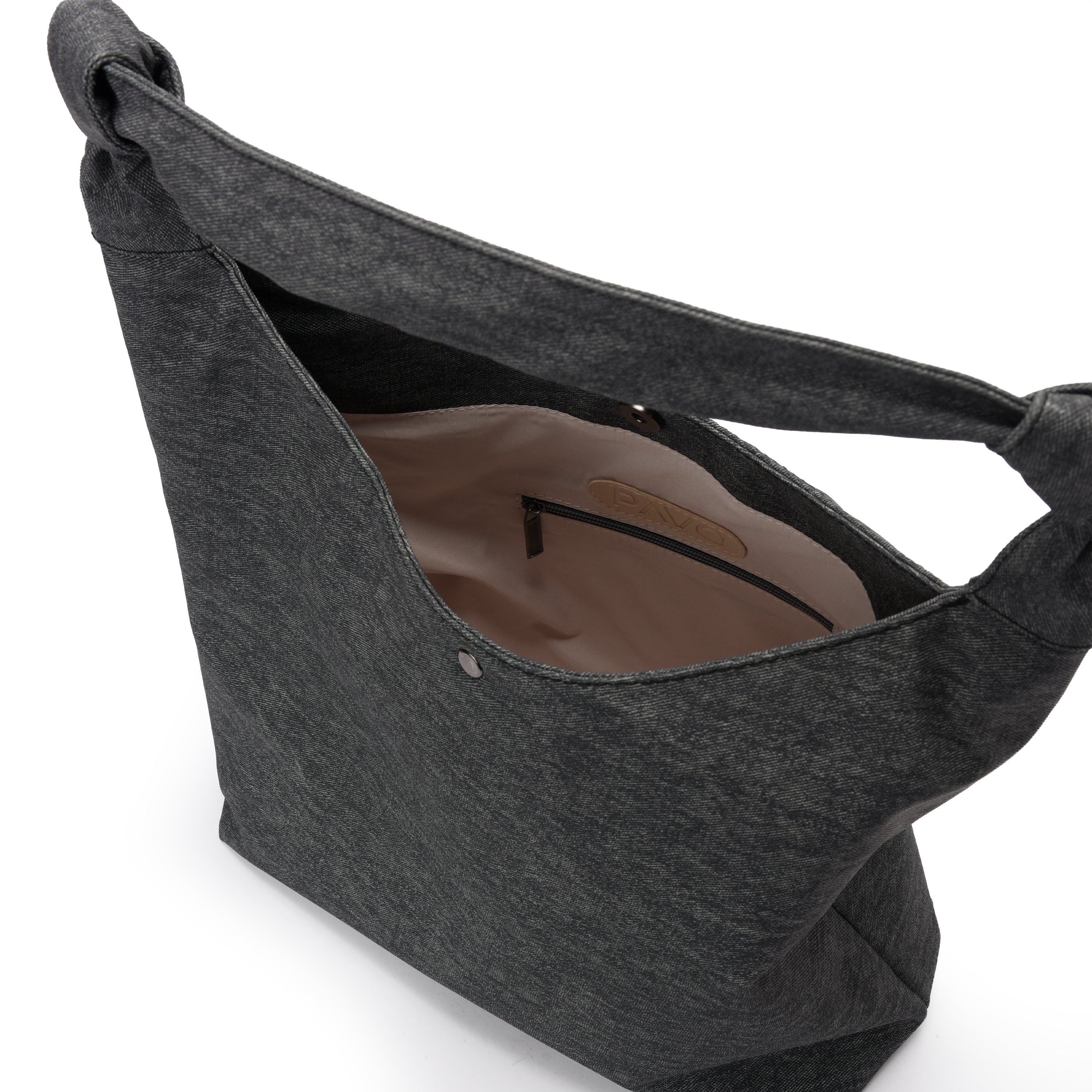 Grey Denim Handbag