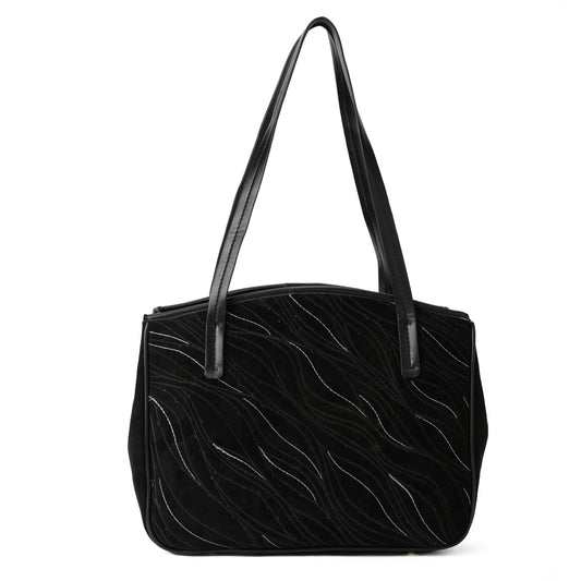 Black Waves Handbag