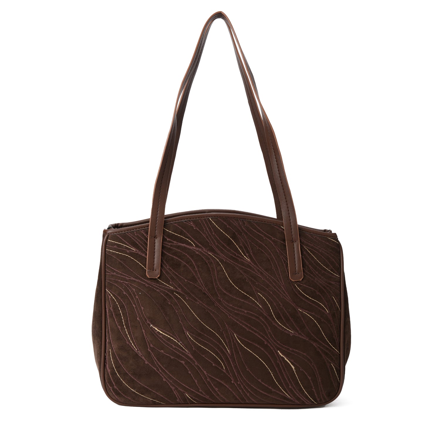 Brown Waves Handbag