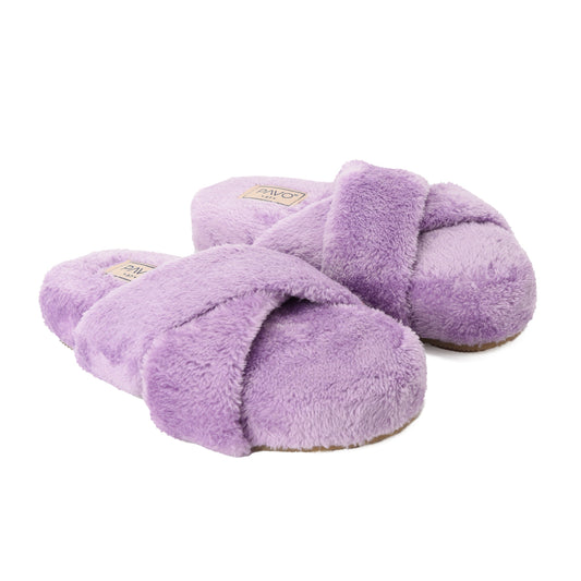 Slipper Fur cross Lilac pavoegypt