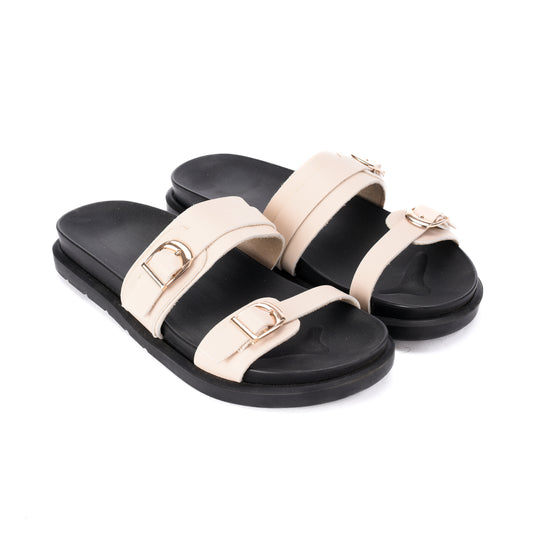 Beige Lenny slipper - PAVO Egypt