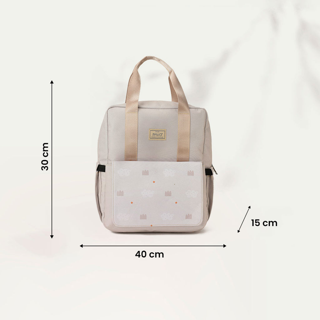 Mini Diaper bag Beige - PAVO Egypt