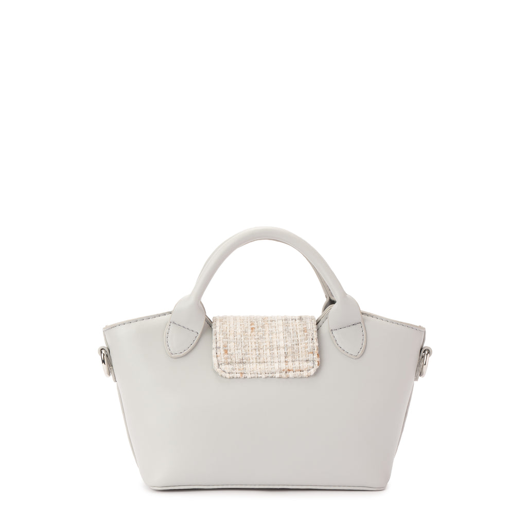 Grey Geometric Mini Handbag