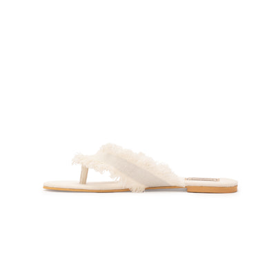 Off White Shore Slippers