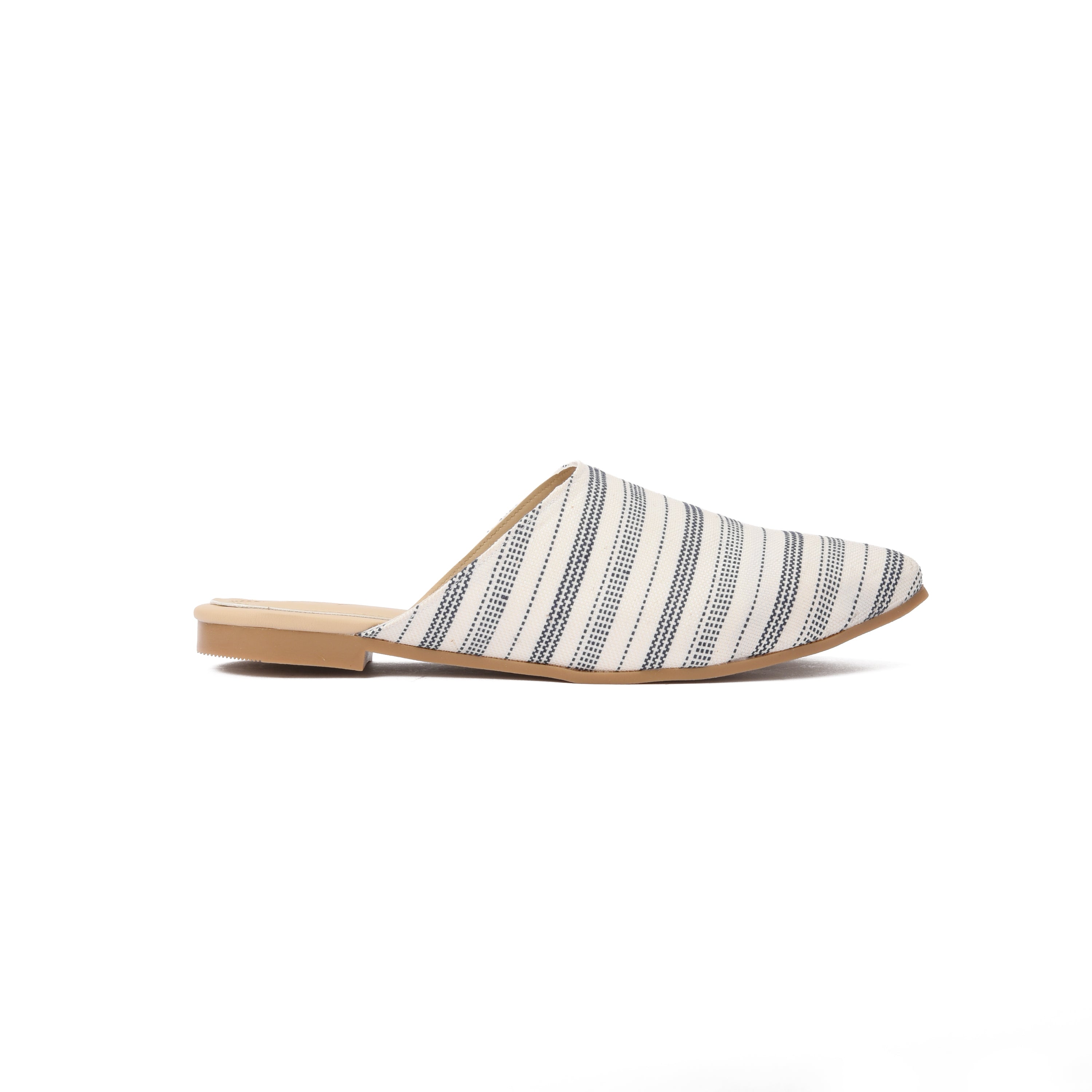 Navy Striped Mule