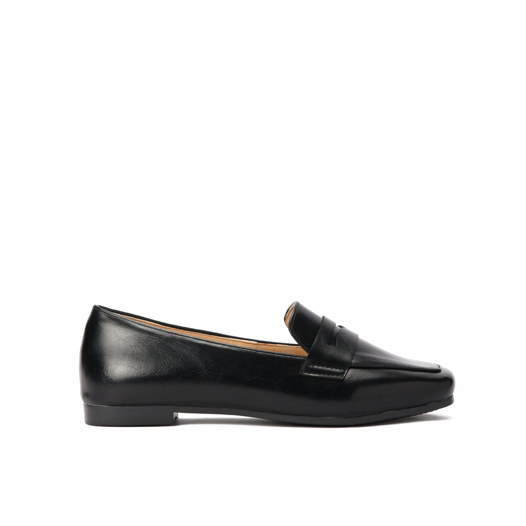 Black Leather loafer