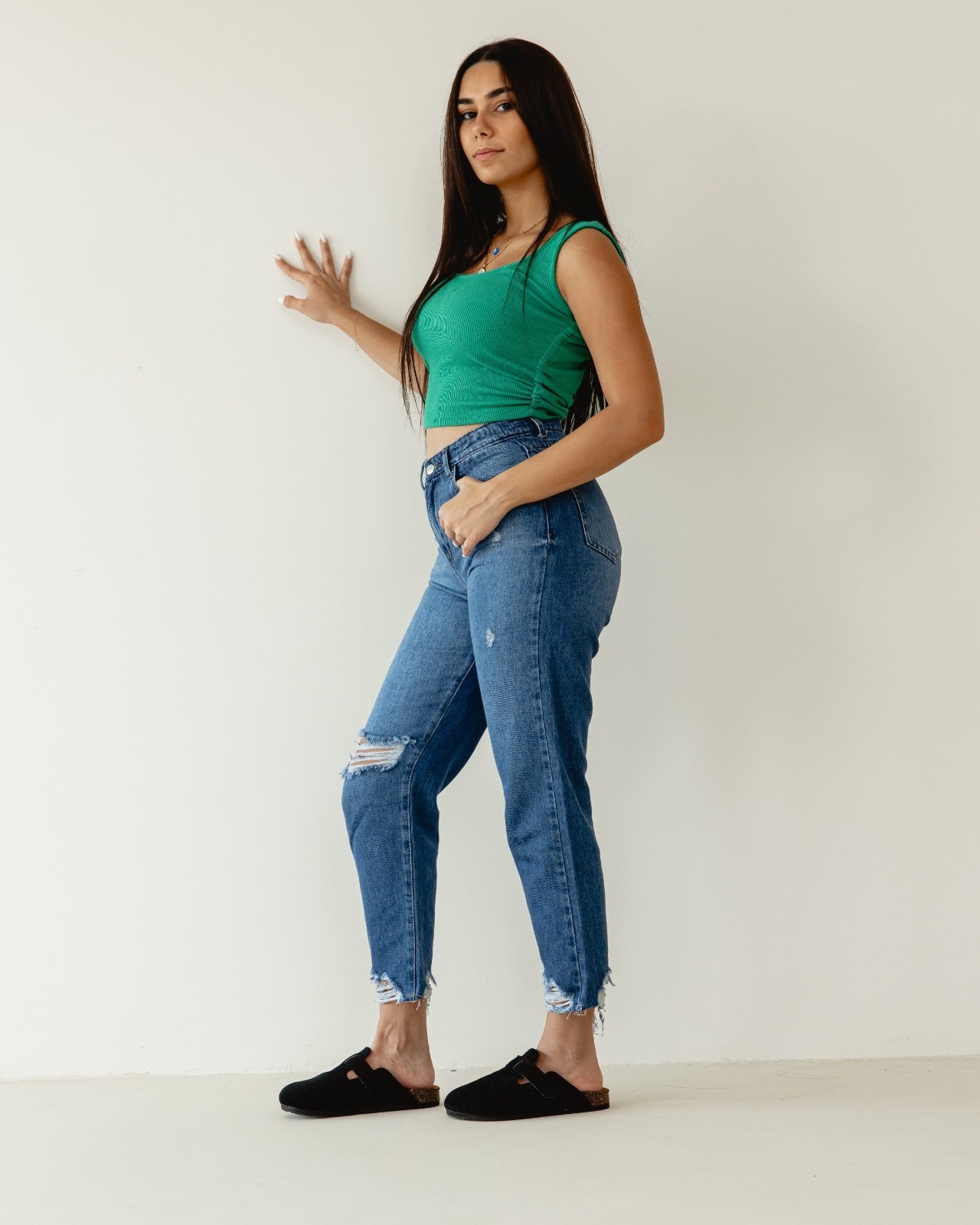 Blue Boyfriend Ripped jeans PAVO Egypt