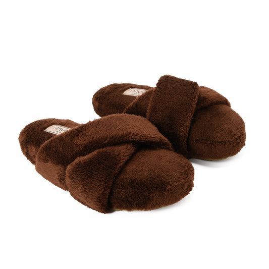 Slipper Fur cross Brown pavoegypt