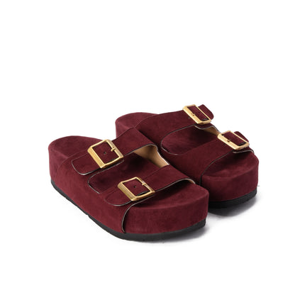Burgundy Sway Slipper