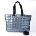Large Blue metallic Tote Handbag - PAVO Egypt