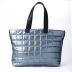 Large Blue metallic Tote Handbag - PAVO Egypt