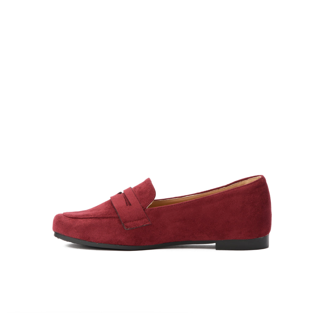 Burgundy Suede loafer