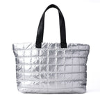 Large Silver Tote Bag Handbag - PAVO Egypt