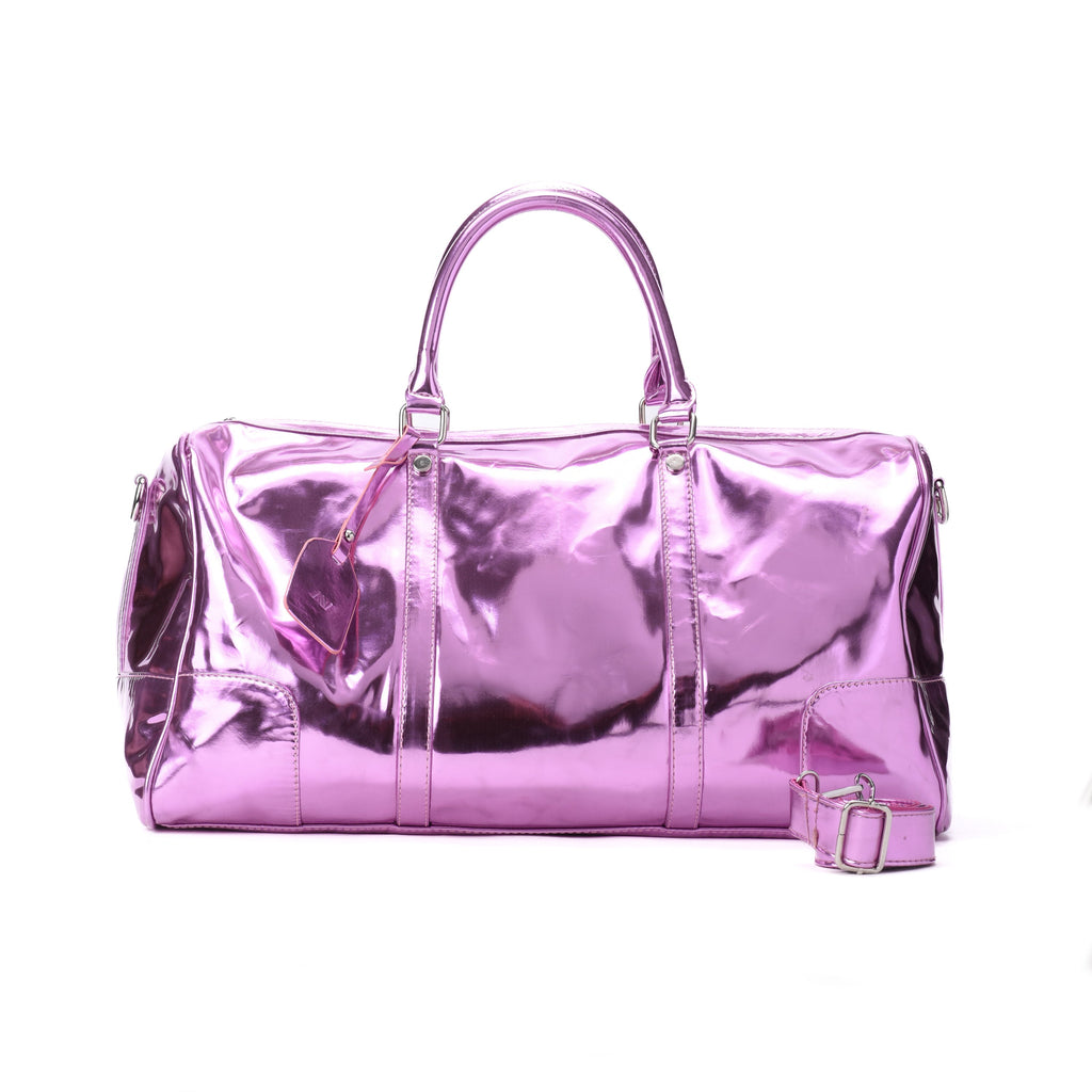 Duffle Bag Metallic Pink pavoegypt