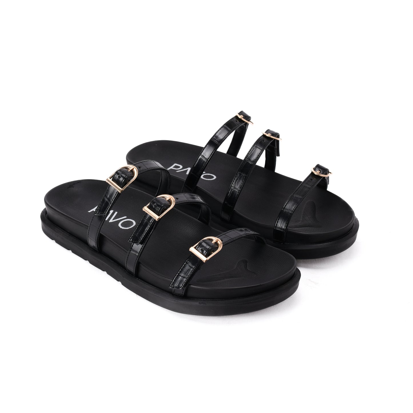 Black Vola Slippers
