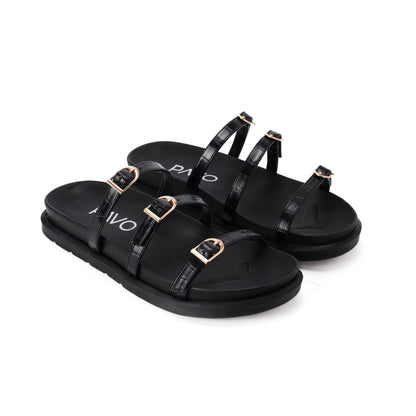 Black Vola Slippers