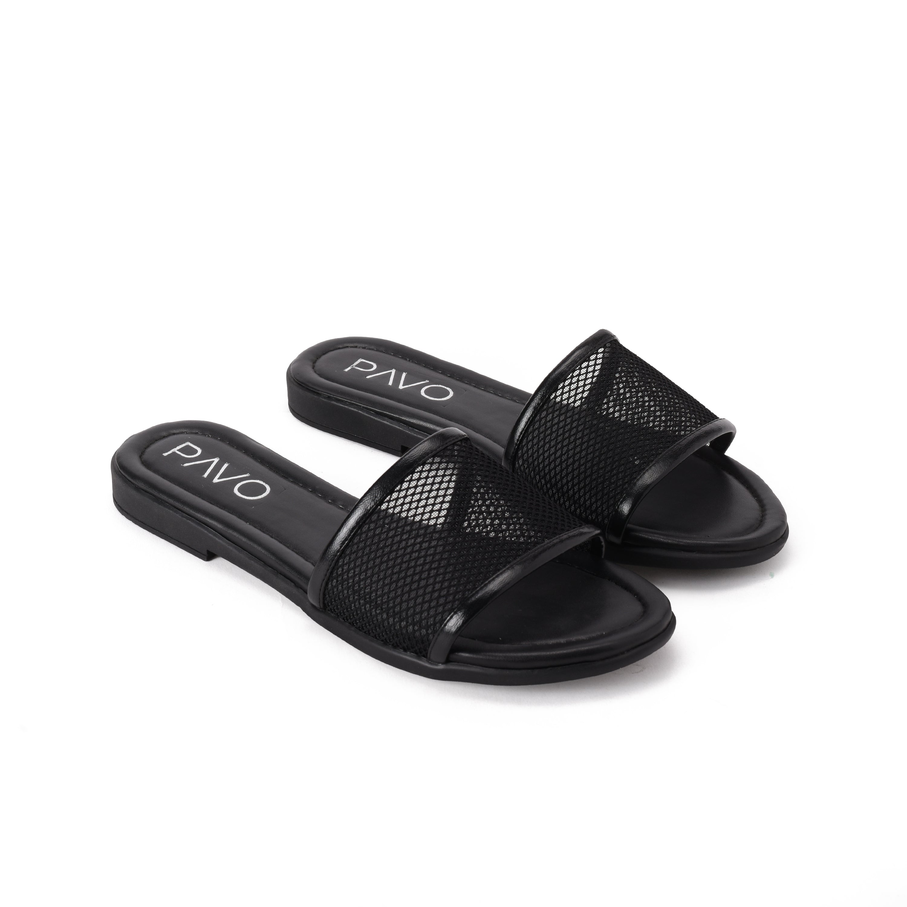 Black Olivia Slipper - PAVO Egypt