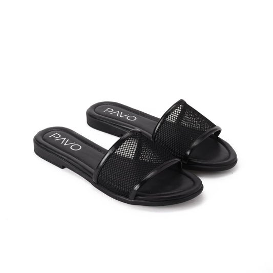 Black Olivia Slipper