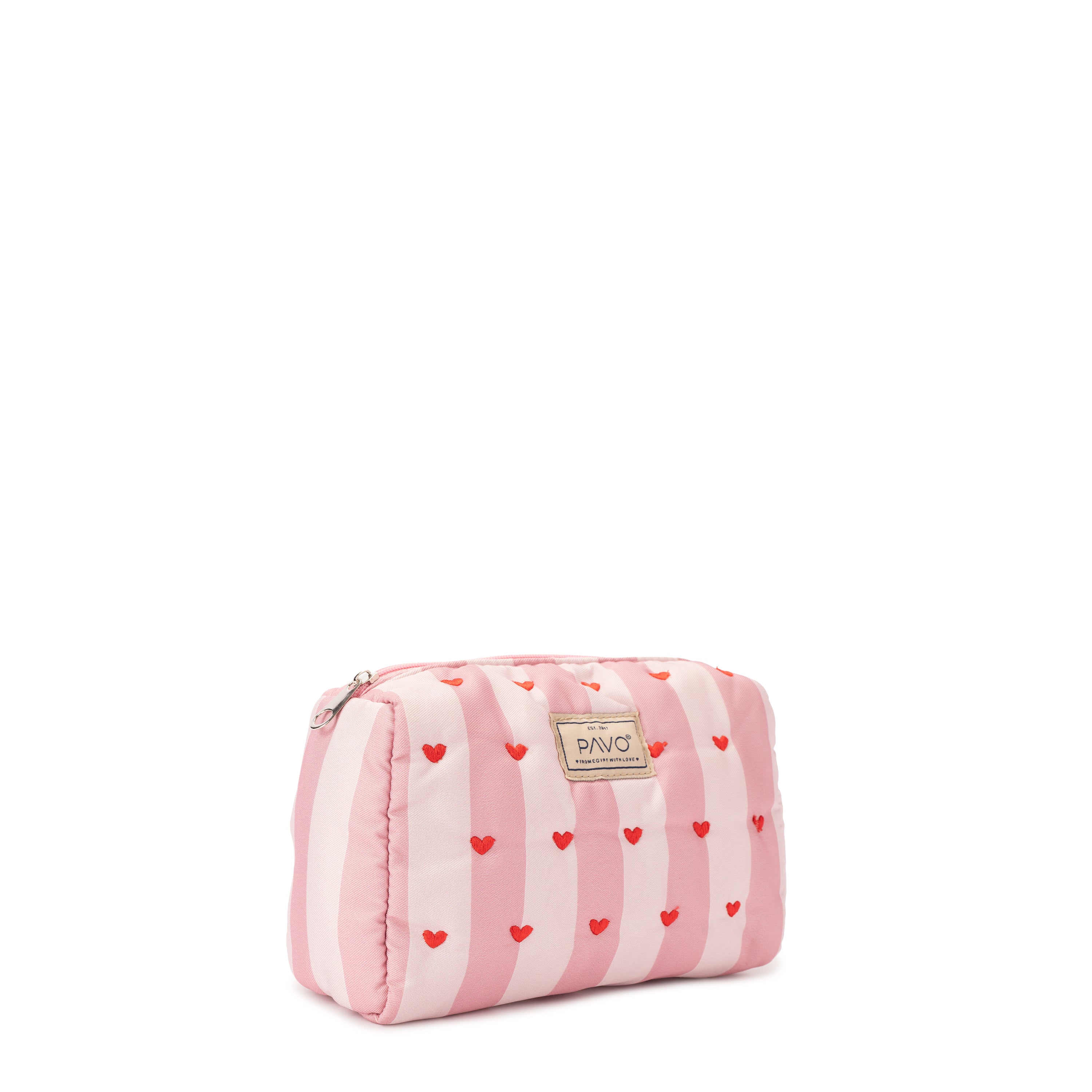 Sweetheart stripes Makeup Bag