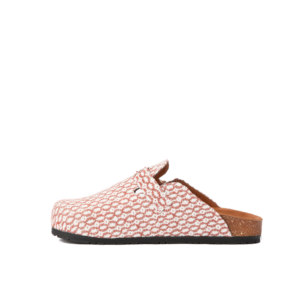 Burgundy Pixel mule