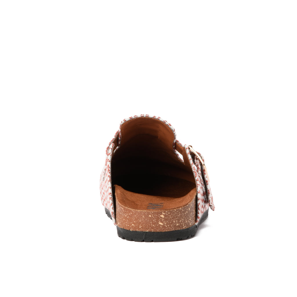 Burgundy Pixel mule