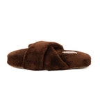 Slipper Fur cross Brown pavoegypt