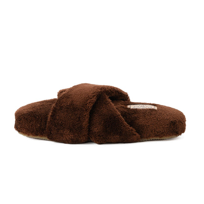 Slipper Fur cross Brown pavoegypt