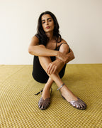 Bronze metallic Cage Sandal