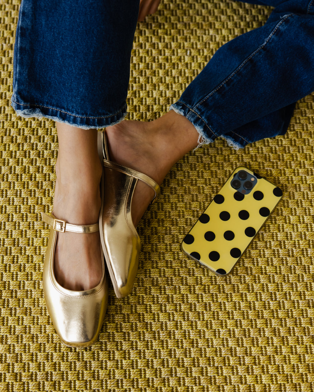 Mule Gold Mary Jane