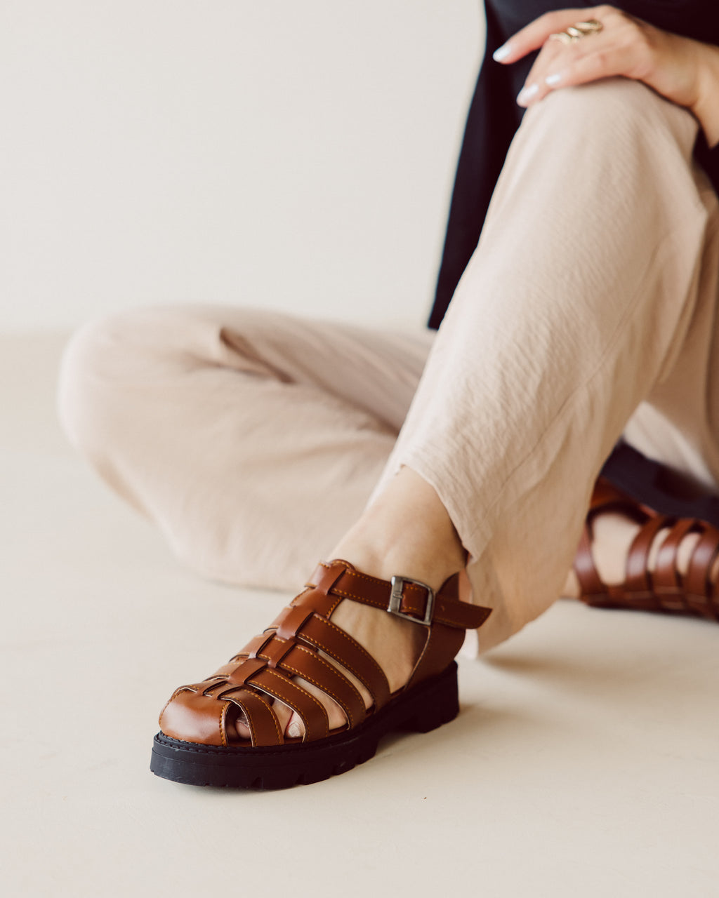 Brown Sandals - PAVO Egypt