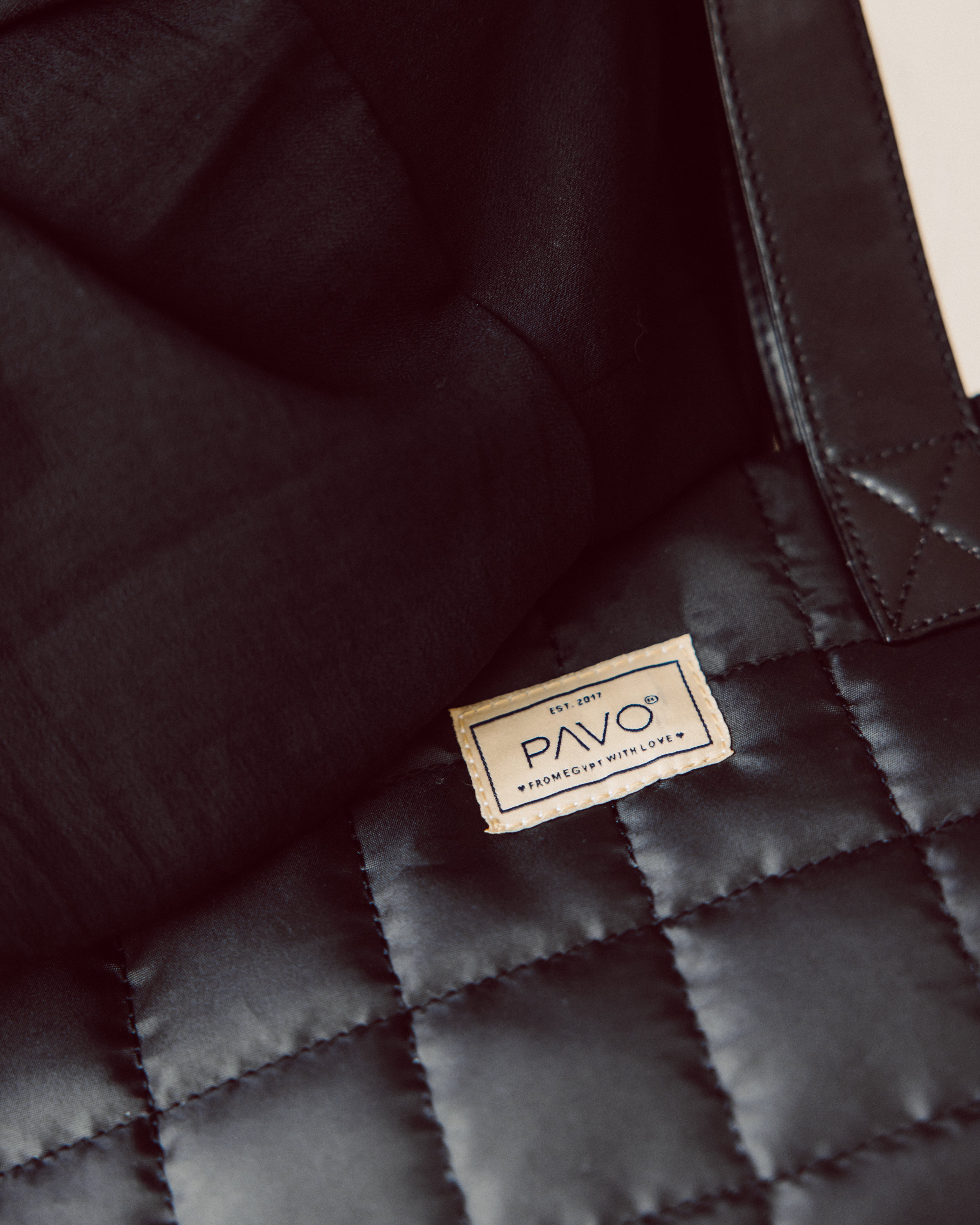 Black Tote Bag Handbag - PAVO Egypt