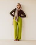 Lime Straight leg pants - PAVO Egypt
