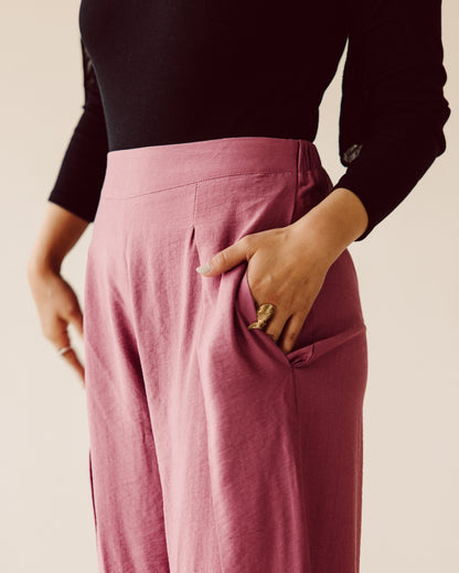 Cashmier wide leg pants