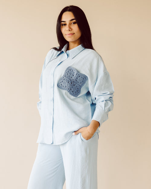 Baby Blue Shirt - PAVO Egypt