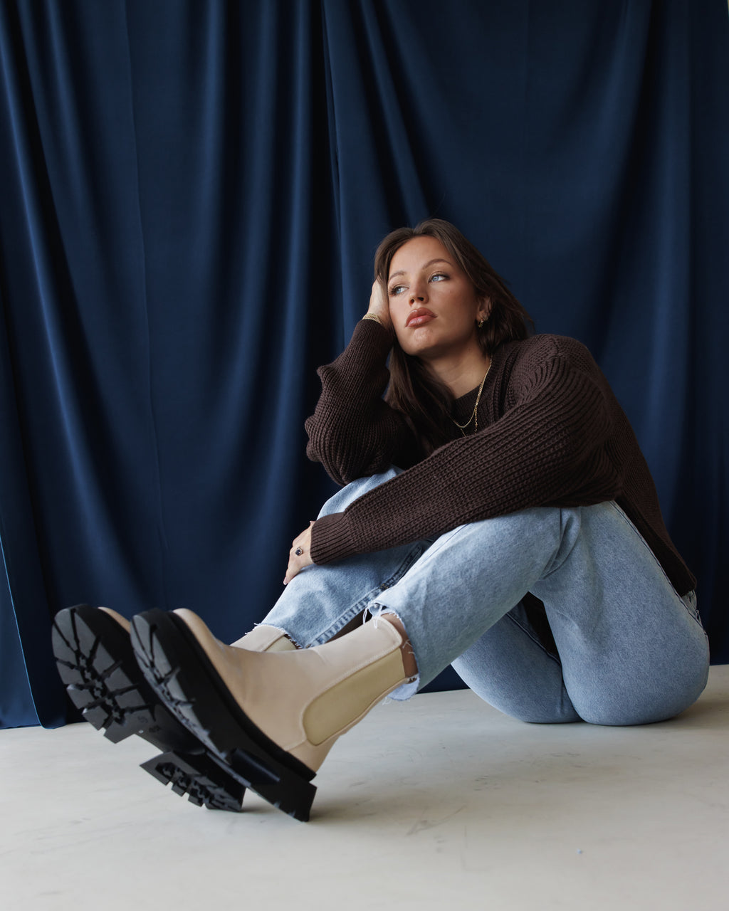 Beige Nova Boots