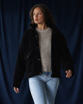 Camellia Black Fur Jacket