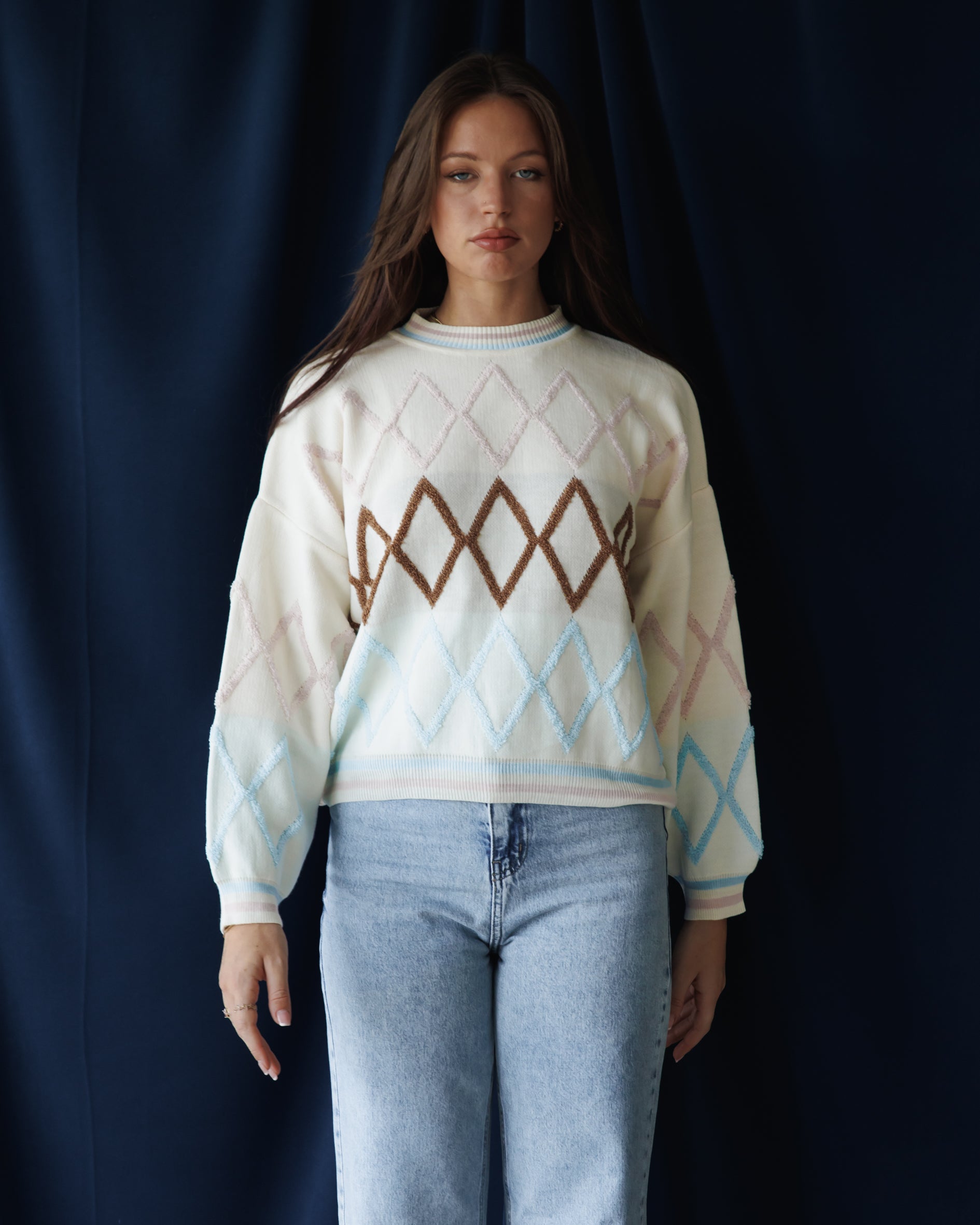 Rose diamond Pullover