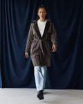 Grey Suede Trench coat
