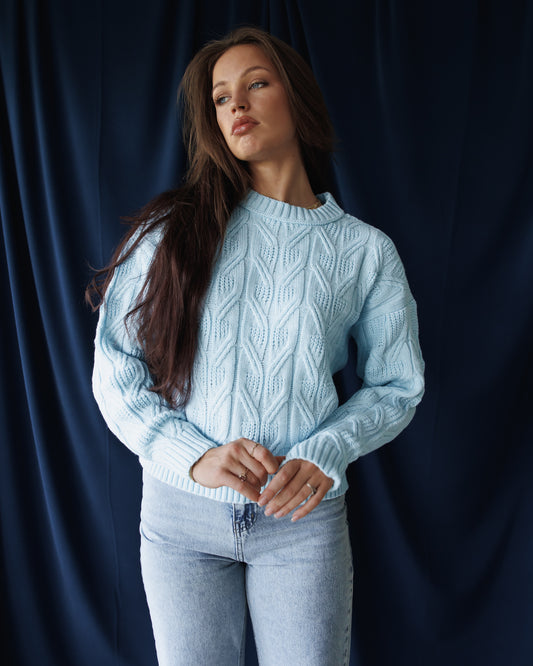 Baby Blue Aspen Pullover