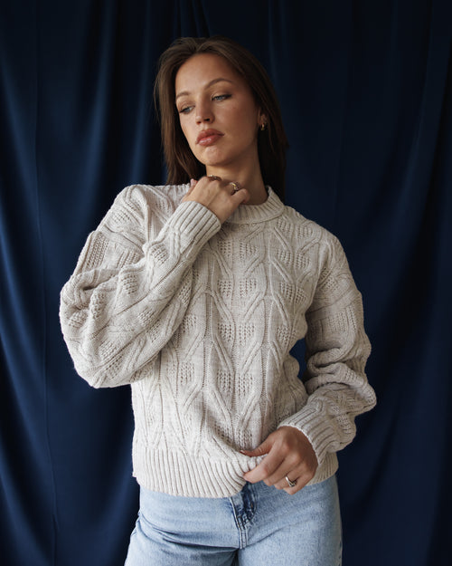 Beige Aspen Pullover