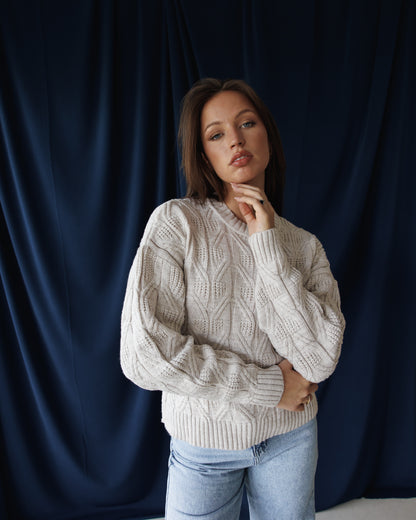Beige Aspen Pullover